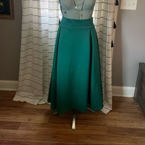 ASOS Green Midi Skirt